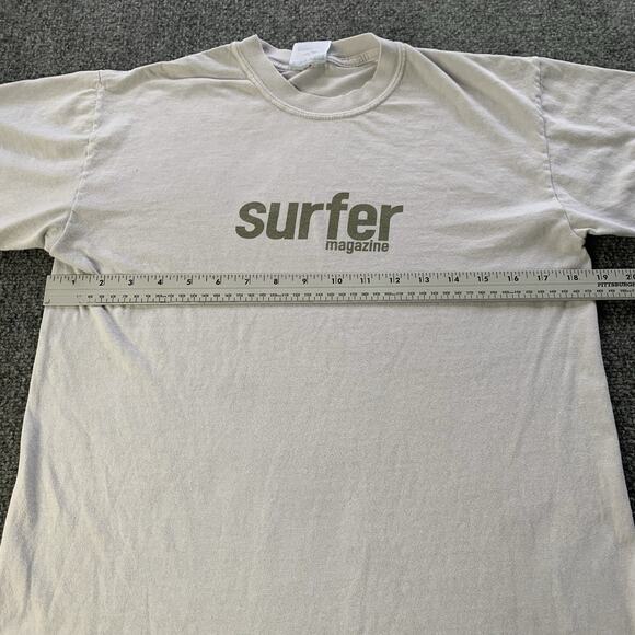 Vintage Surfing Magazine Shirt Medium Gray Beach Surf Retro Y2K Skater Tee - Picture 6 of 10